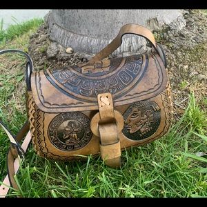 Women’s Leather Handmade Mexico Aztec